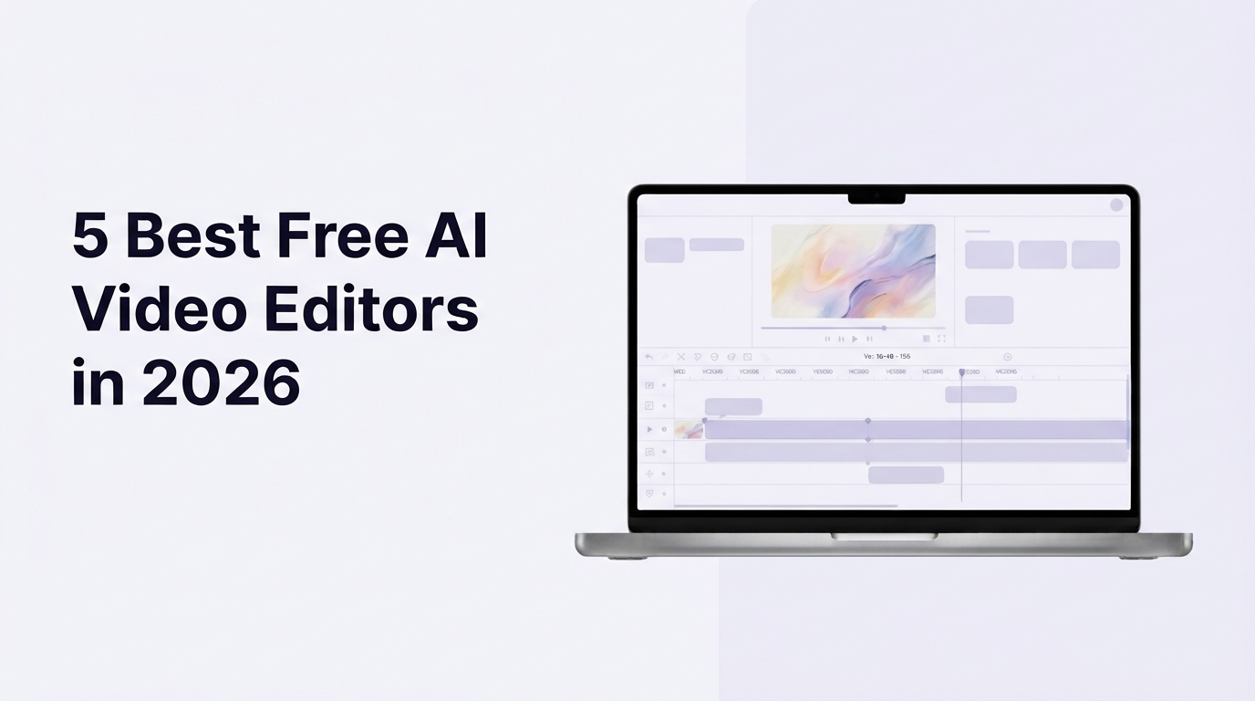 Free AI video editors for editing videos with AI-powered captions, background removal, and smart editing tools